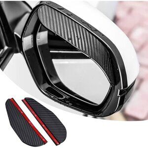 Car Mirror Rain Visor Eyebrow Guards Universal Fit Side Mirror Covers 2 Pack